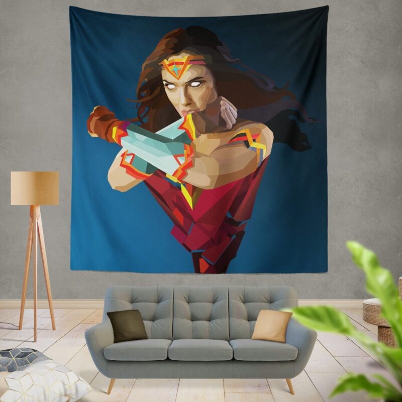 Wonder Woman DC Comics Facets Wall Hanging Tapestry