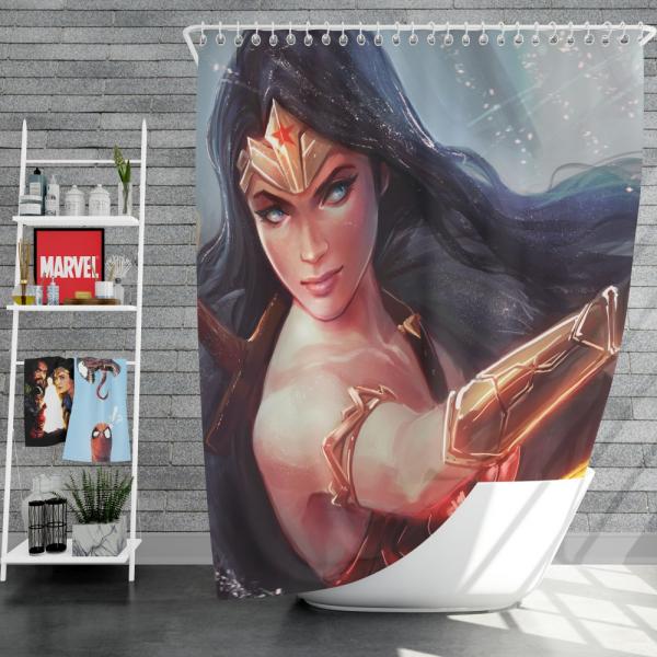 Wonder Woman DC Comics Woman Warrior Shower Curtain