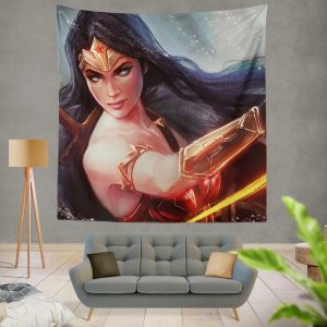 Wonder Woman DC Comics Woman Warrior Wall Hanging Tapestry
