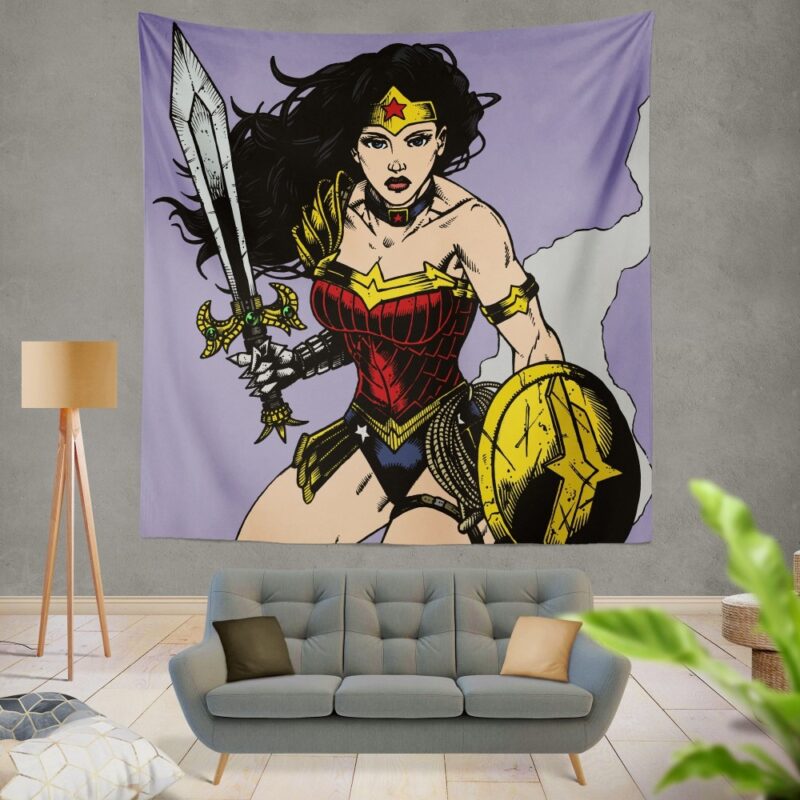 Wonder Woman Justice League DC Comics Wall Hanging Tapestry