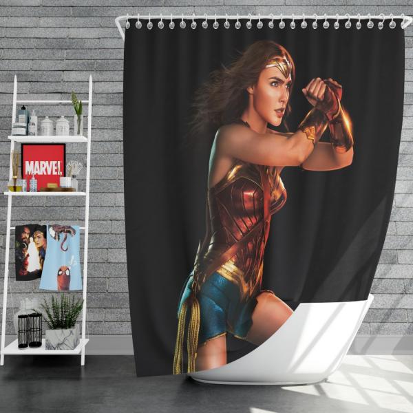 Wonder Woman Justice League Gal Gadot Shower Curtain