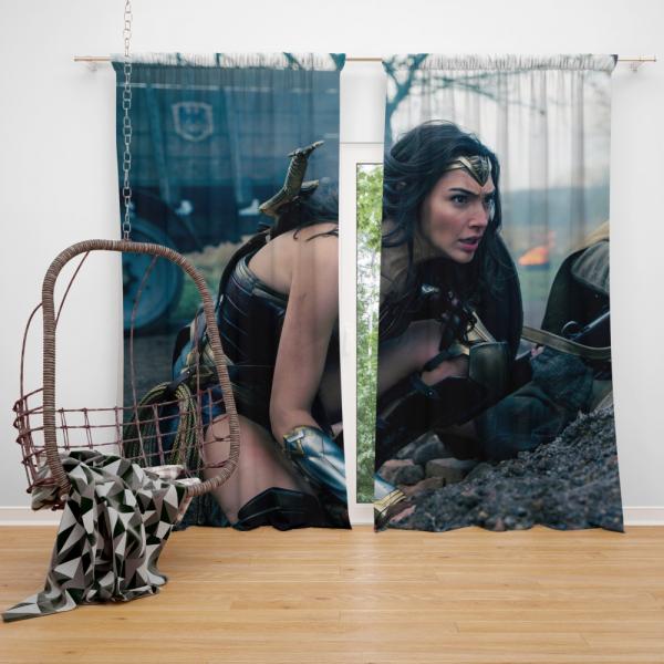 Wonder Woman Movie Diana Prince Gal Gadot Bedroom Window Curtain