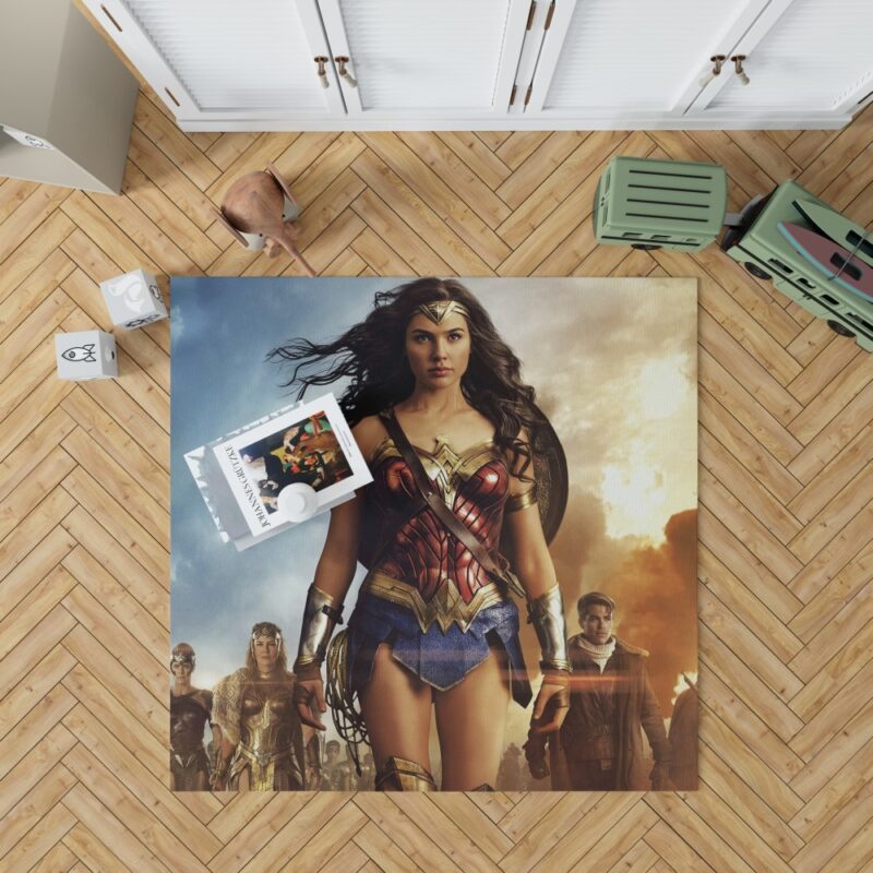 Wonder Woman Movie Gal Gadot Chris Pine Rug