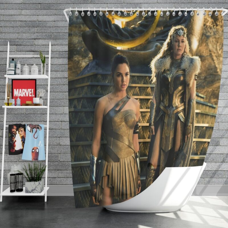 Wonder Woman Department of Metahuman Affairs Shower Curtain