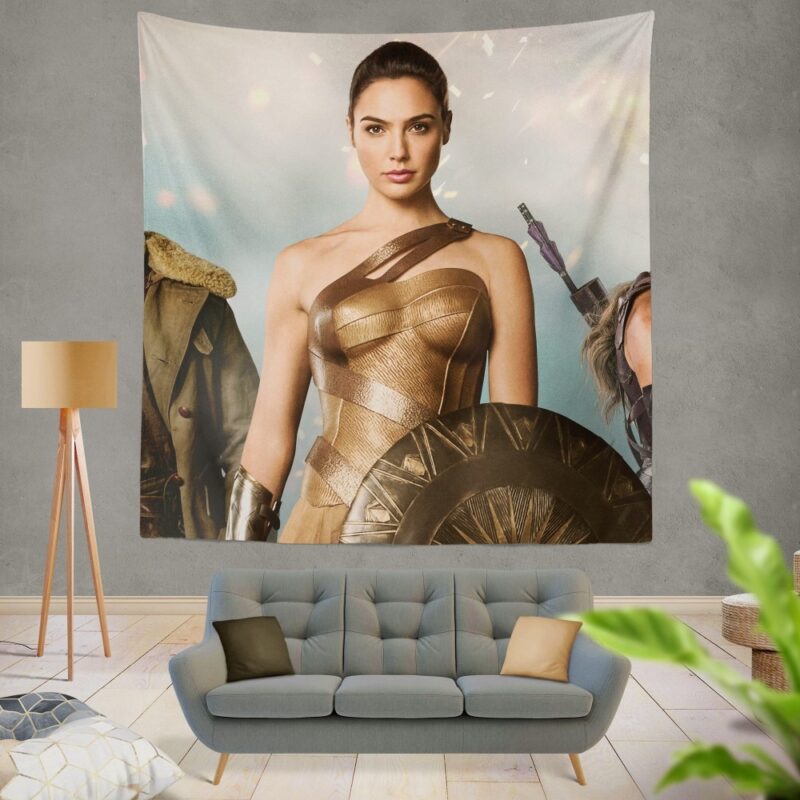 Wonder Woman Movie Gal Gadot Diana of Themyscira Wall Hanging Tapestry