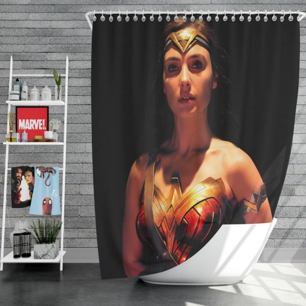 Wonder Woman Movie Justice League 2017 Gal Gadot Shower Curtain