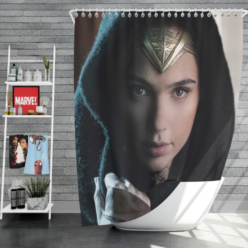 Wonder Woman Movie Prince of Themyscira Gal Gadot Shower Curtain