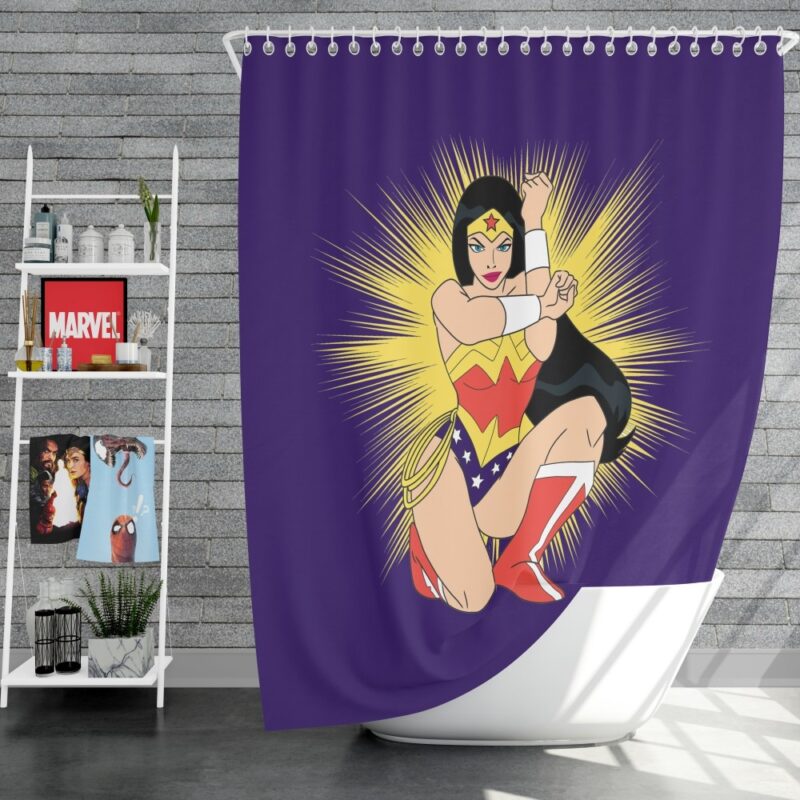 Wonder Woman Olympian DC Comics Shower Curtain