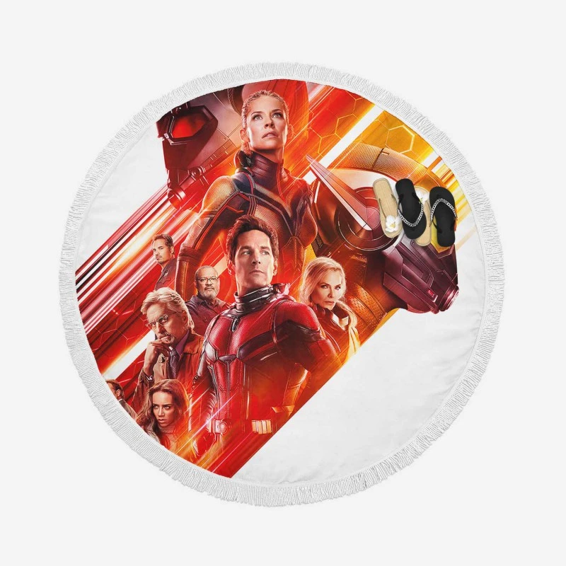 Ant-Man and the Wasp Marvel Movie Characters Round Beach Towels