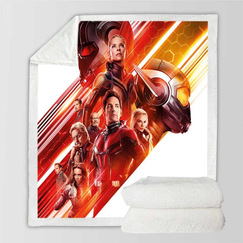 Ant-Man and the Wasp Marvel Movie Characters Sherpa Fleece Blankets