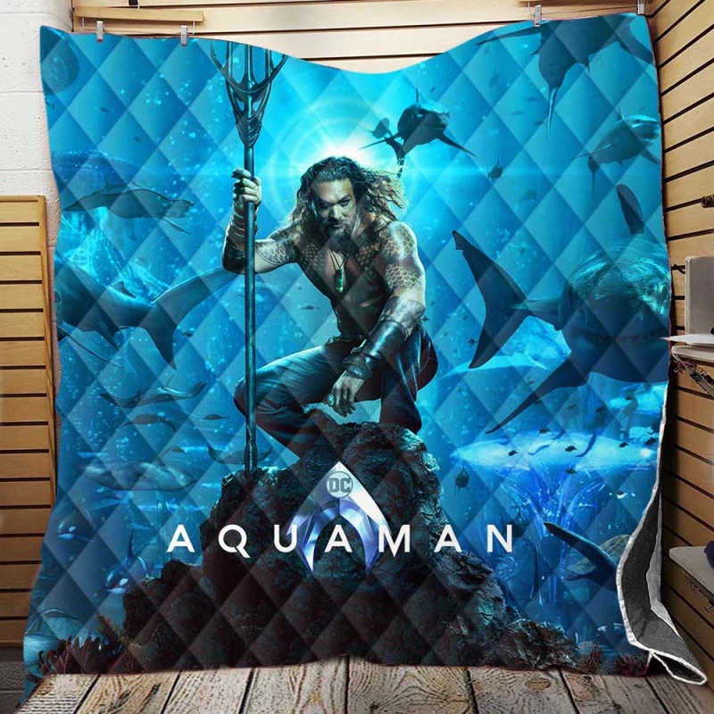 Aquaman Justice League Jason Momoa Quilt Blankets