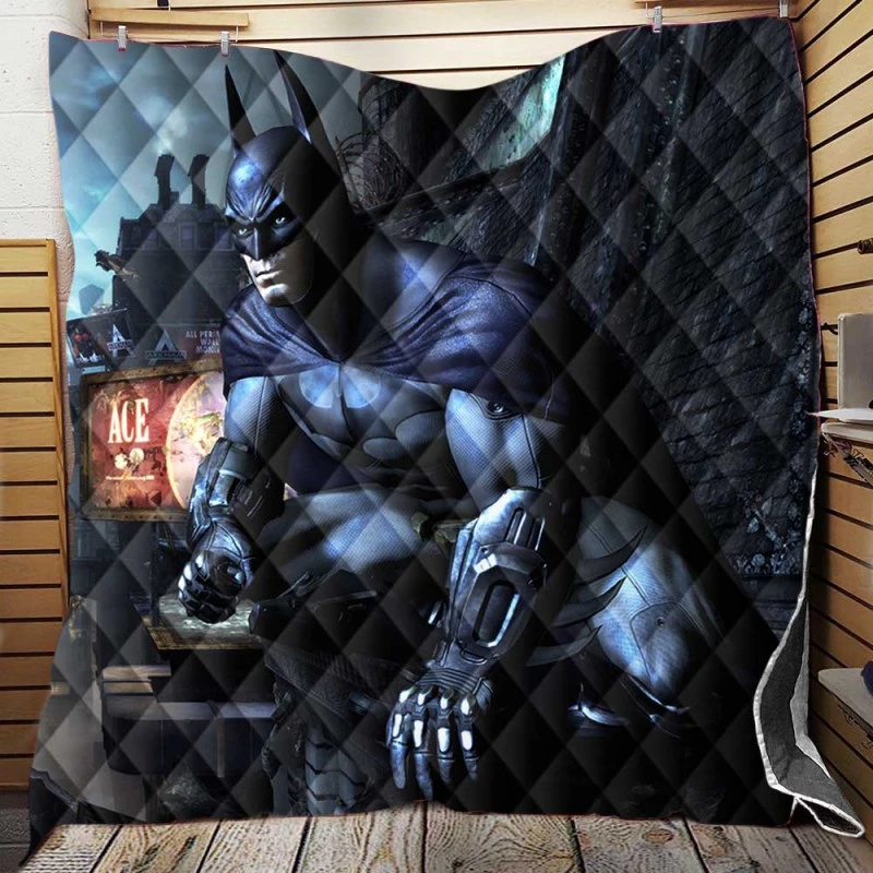 Arkham City Video Game Batman Quilt Blankets