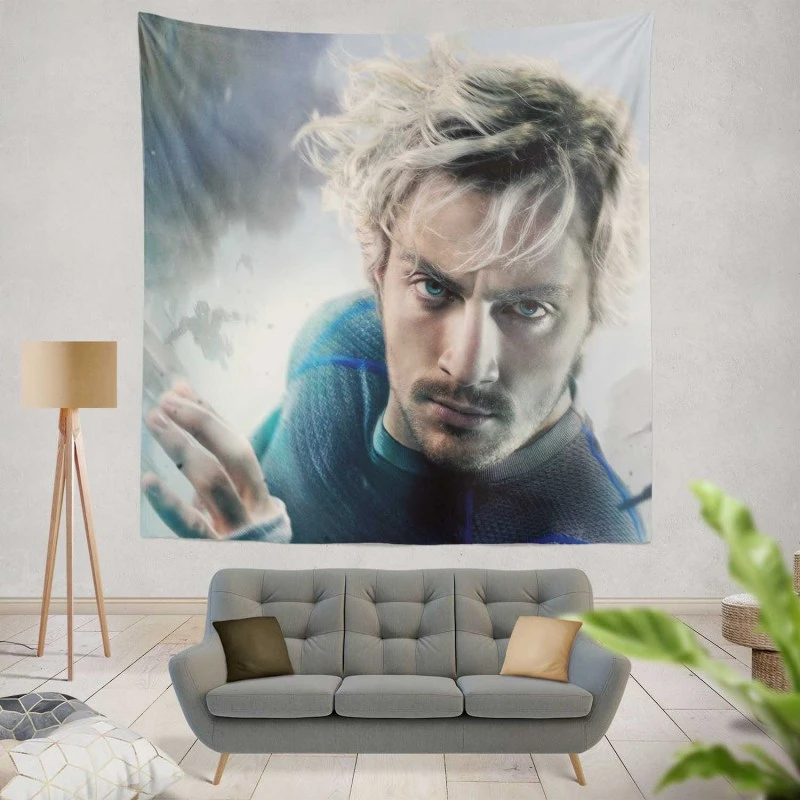 Avengers Age of Ultron Movie Quicksilver Marvel Comics Wall Tapestry