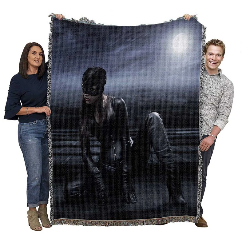 Catwoman DC Super Heroine Woven Blankets
