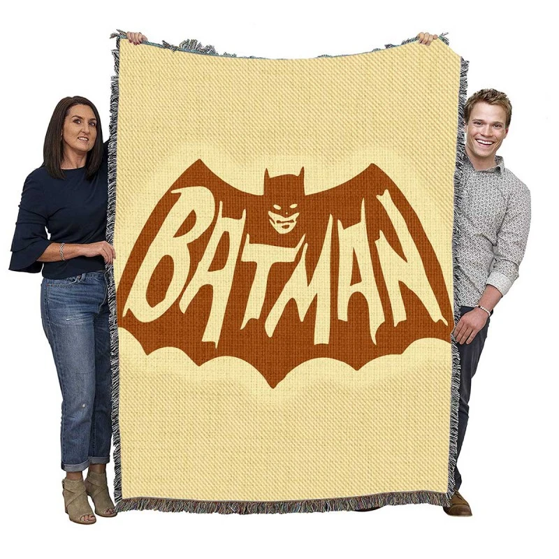 DC Comics Men's Batman Classic TV Show Logo Woven Blankets
