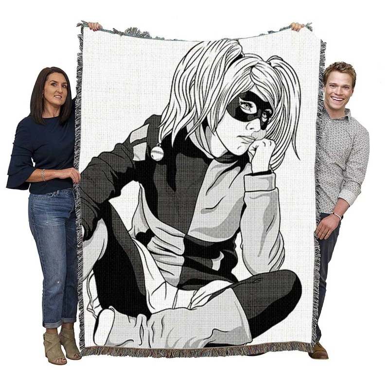 DC Comics Superheroine Harley Quinn Woven Blankets