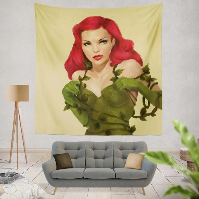 Poison Ivy Women Cosplay DC Wall Tapestry