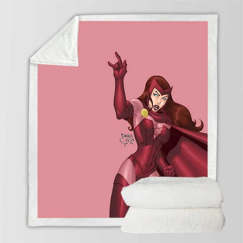 Scarlet Witch Uncanny Avengers Marvel Comics Sherpa Fleece Blankets