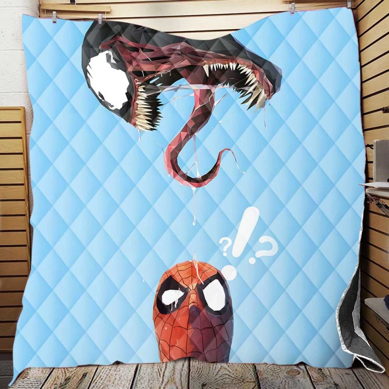 Spider-Man and Venom Marvel Quilt Blankets