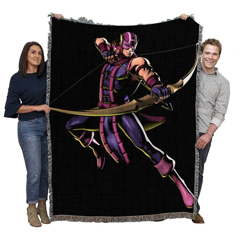 Ultimate Marvel vs. Capcom 3 Hawkeye Super Hero Comic Woven Blankets