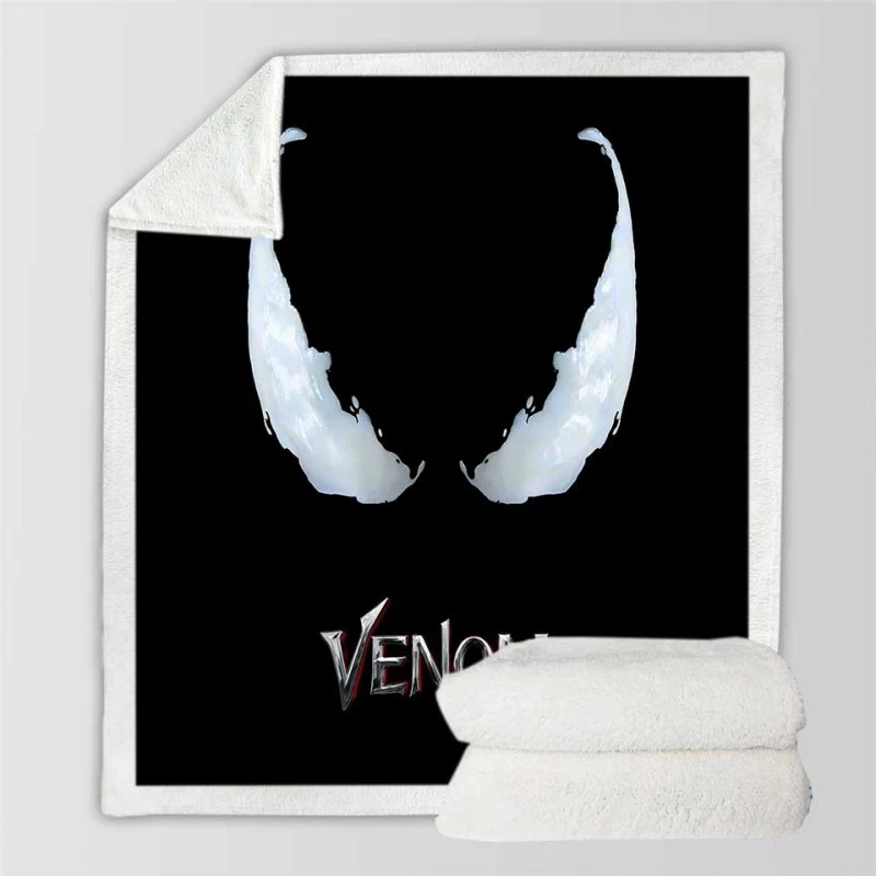 Venom Movie Marvel Project Rebirth Sherpa Fleece Blankets