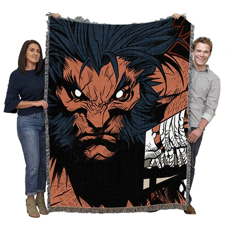 Wolverine Post mortem and legacy Woven Blankets