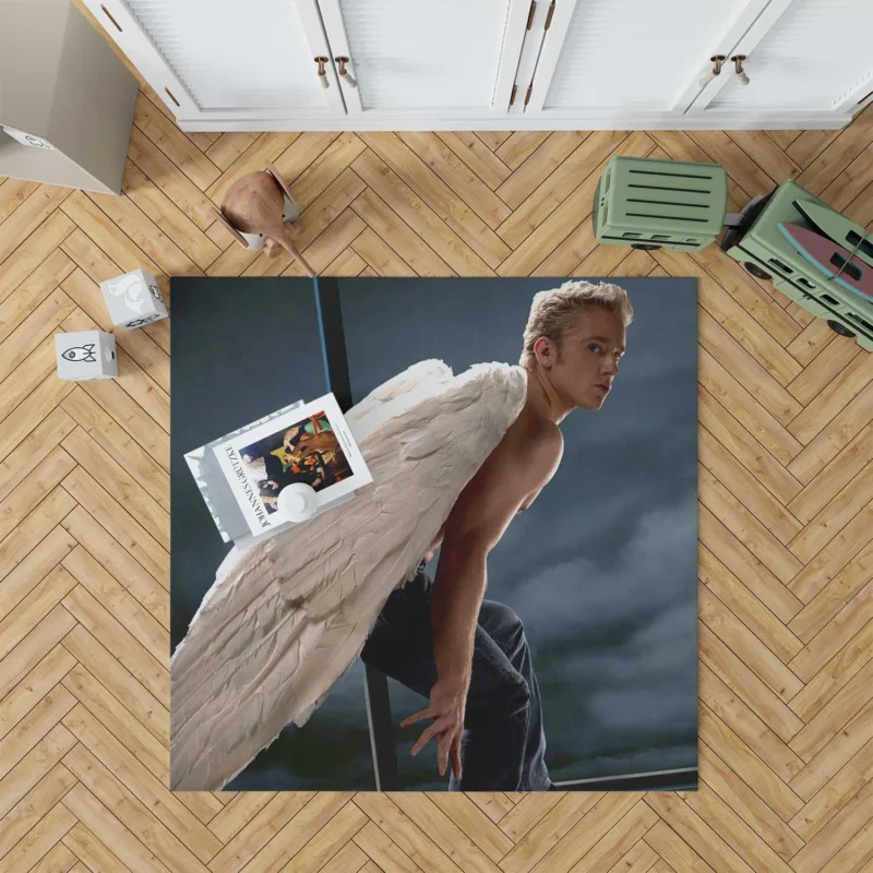 Angel in X-Men: The Last Stand: A Marvel Movie Analysis Floor Rug