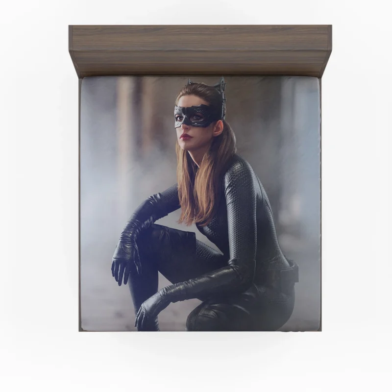 Anne Hathaway Catwoman in The Dark Knight Rises DC Fitted Sheet