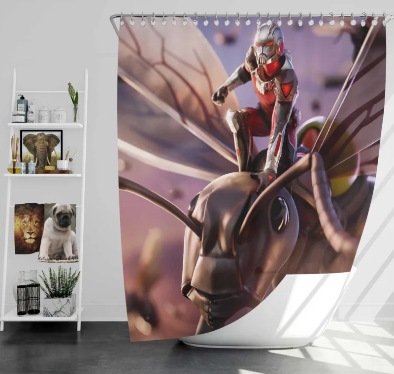 Ant-Man Joins the Battle in Fortnite Shower Curtain