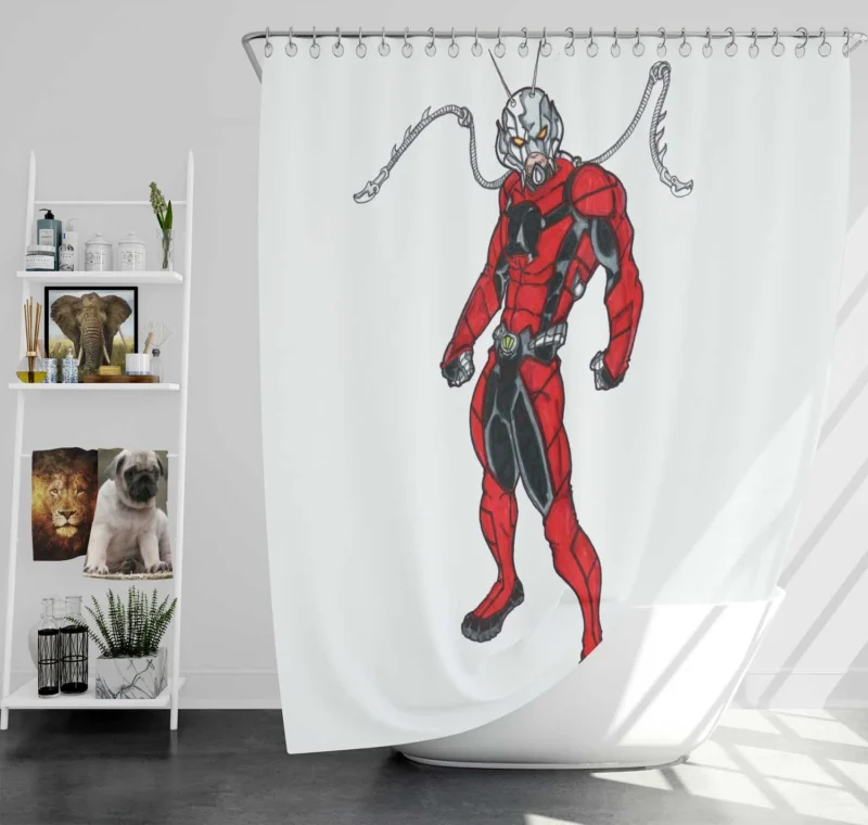 Ant-Man: Shrinking into the Marvel Comics Realm Shower Curtain