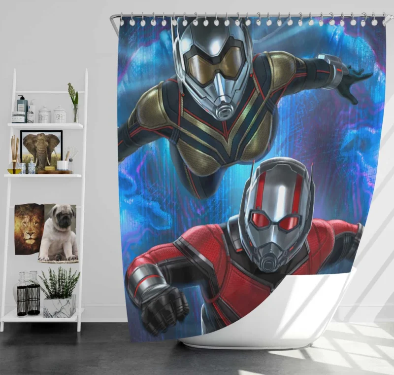 Ant-Man and the Wasp: Marvel Tiny Power Couple Shower Curtain