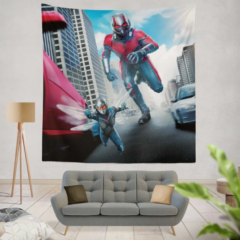 Ant-Man and the Wasp: Scott Lang and Hope Van Dyne Journey  Wall Tapestry
