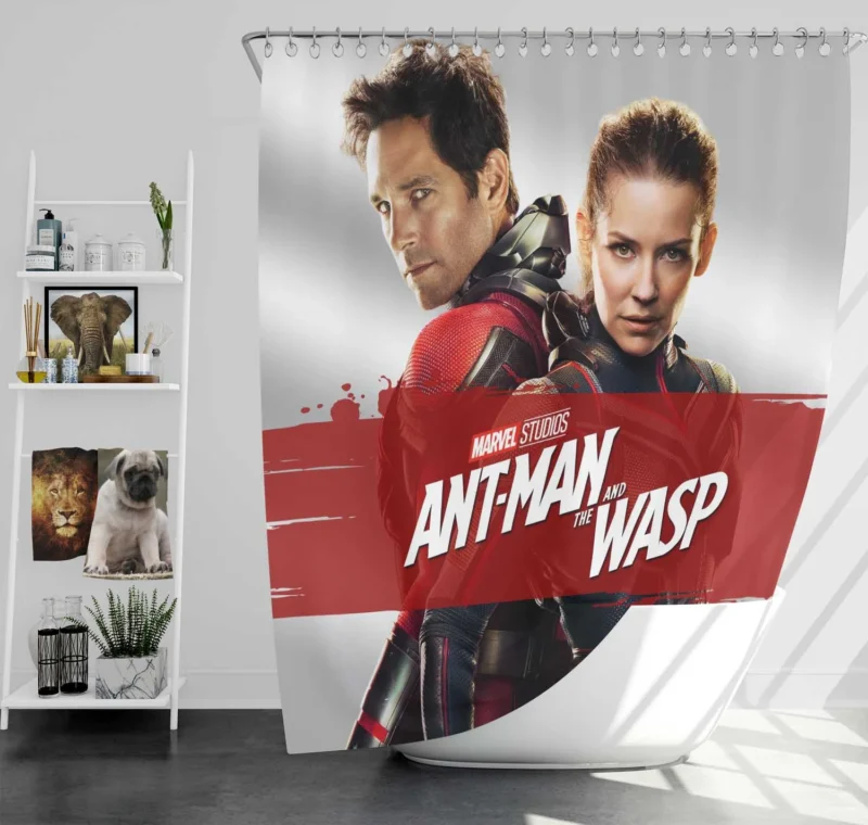 Ant-Man and the Wasp: Scott Lang and Hope Van Dyne Story Shower Curtain