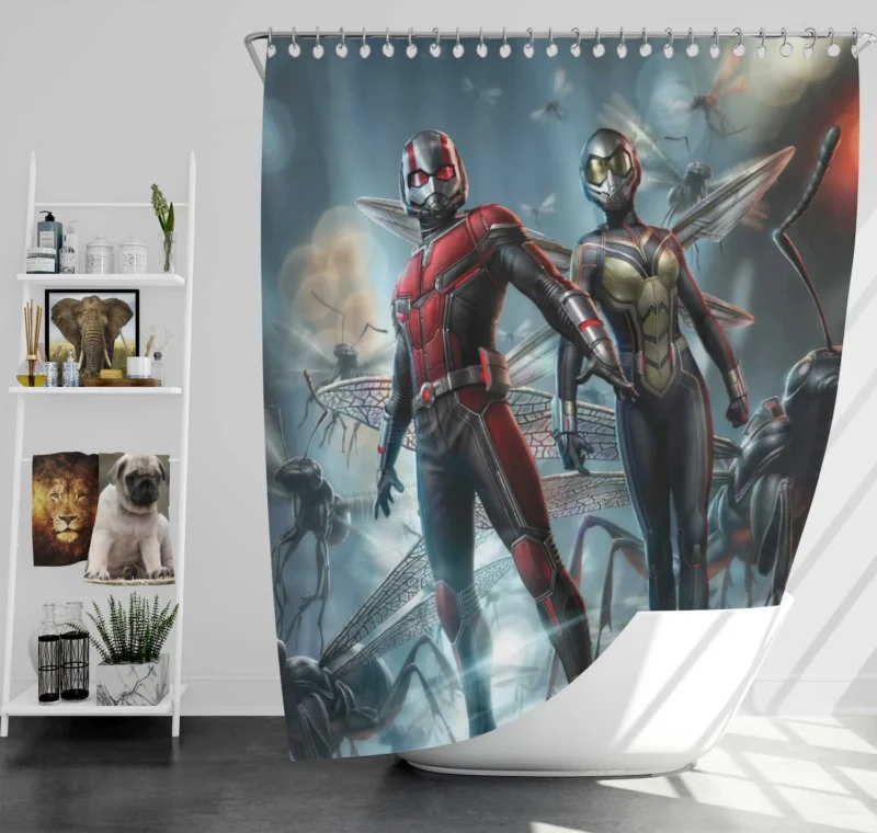 Ant-Man and the Wasp: Tiny Heroes Shower Curtain