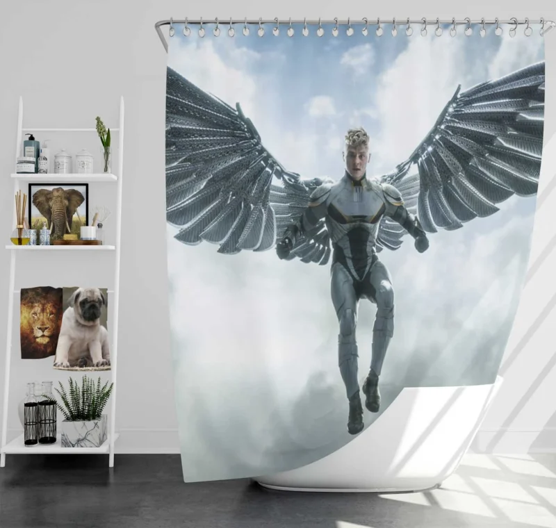 Archangel in X-Men: Apocalypse: A Wings of Power Shower Curtain