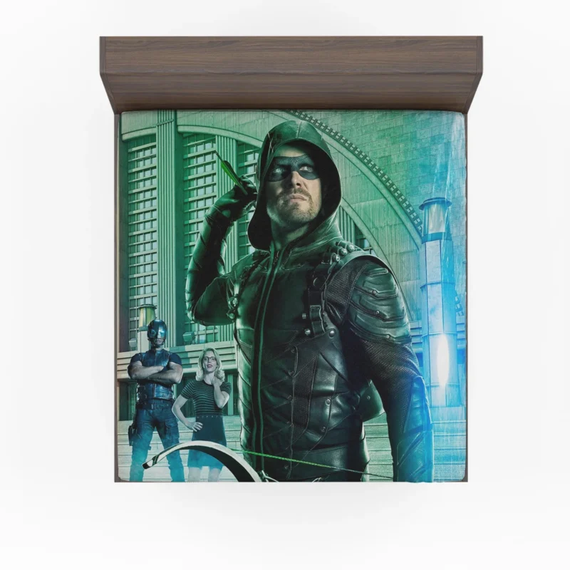 Arrow Wallpaper: Oliver Queen Vigilante Journey Fitted Sheet