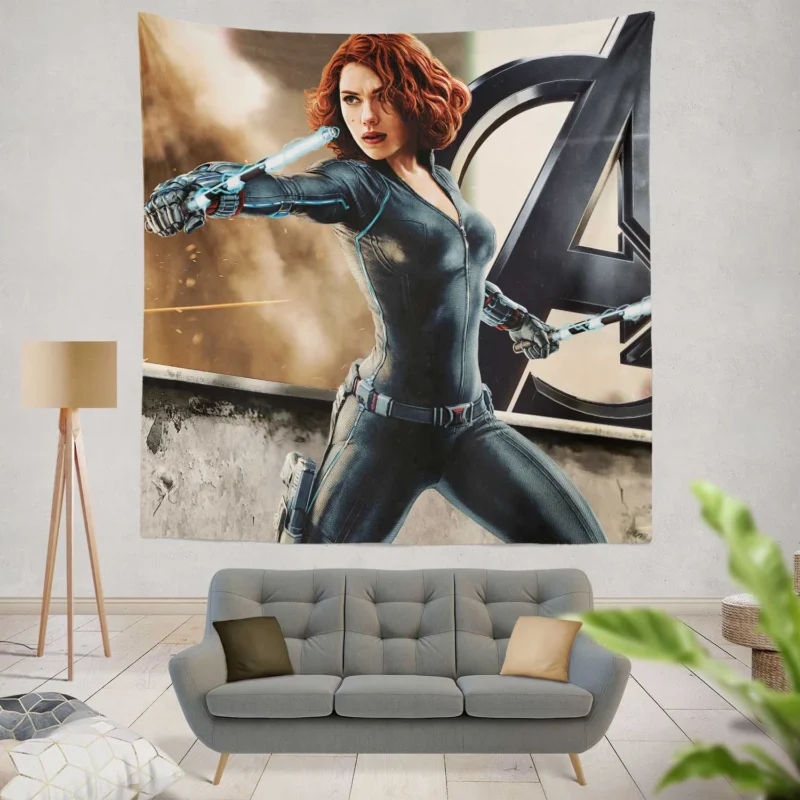 Avengers: Age of Ultron - Black Widow Role  Wall Tapestry