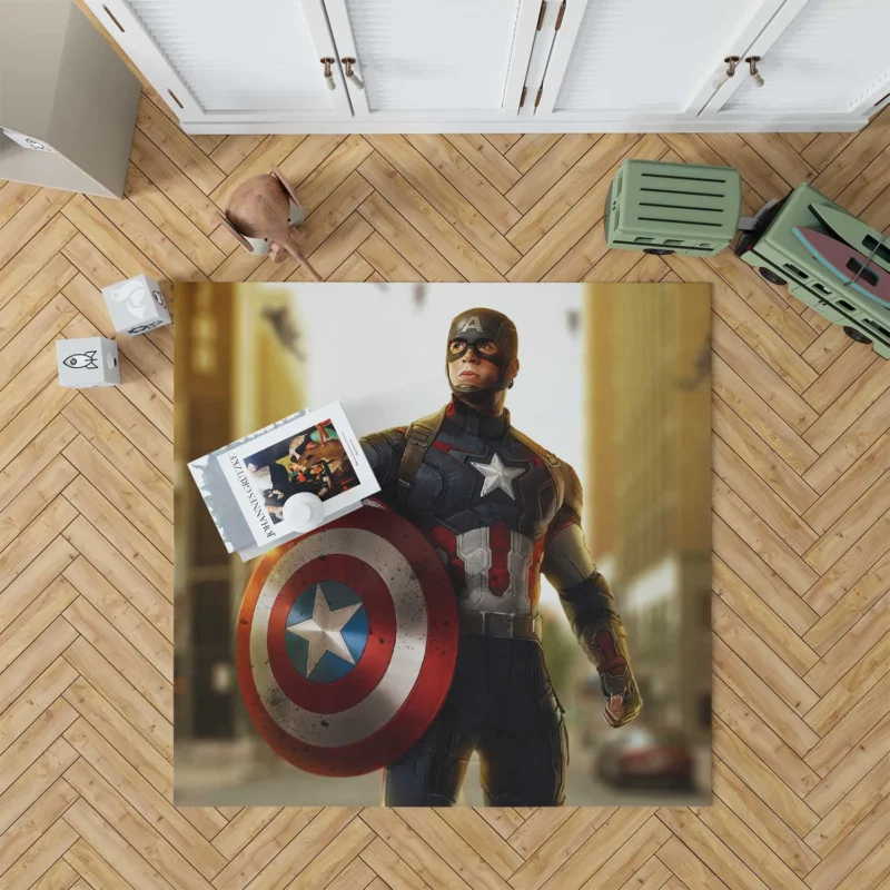 Avengers: Age of Ultron - Captain America Role Floor Rug