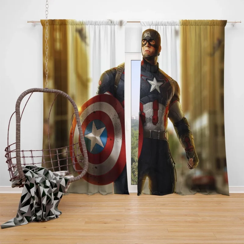 Avengers: Age of Ultron - Captain America Role Window Curtain