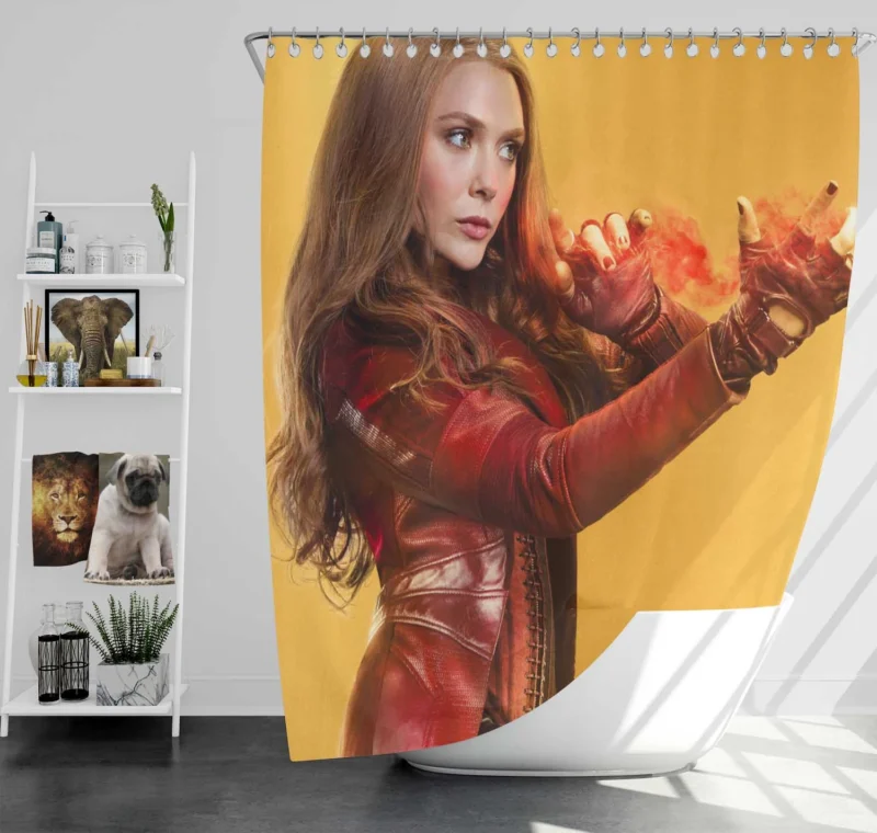 Avengers: Age of Ultron: Scarlet Witch Magical Entry Shower Curtain