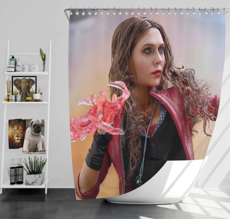Avengers: Age of Ultron Wallpaper: Scarlet Witch Power Shower Curtain