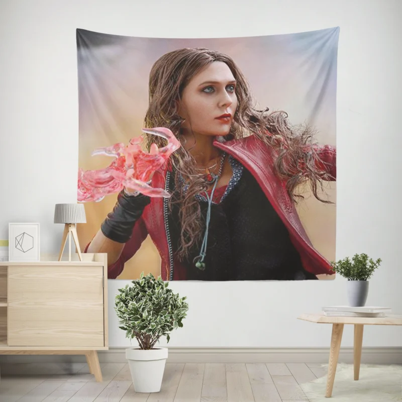 Avengers: Age of Ultron Wallpaper: Scarlet Witch Power  Wall Tapestry