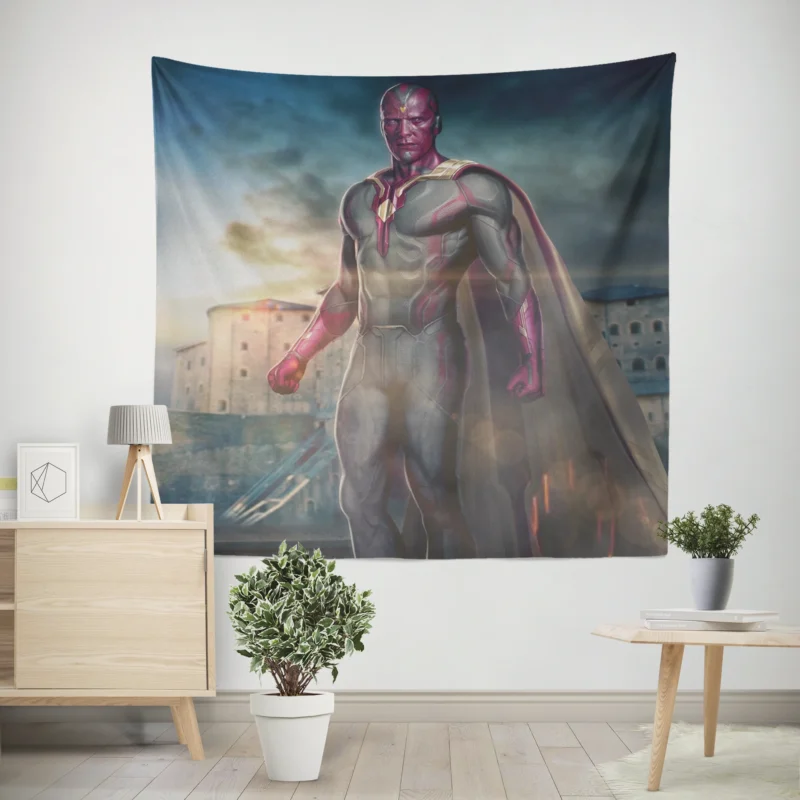 Avengers: Age of Ultron Wallpaper with Vision  Wall Tapestry
