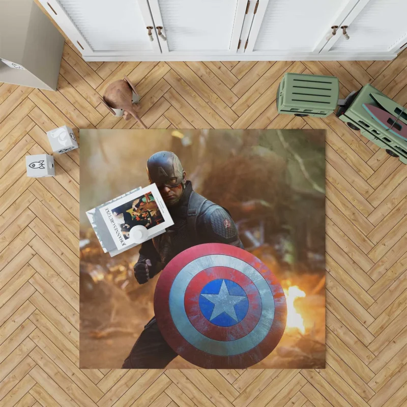 Avengers Endgame: Captain America Epic Role Floor Rug