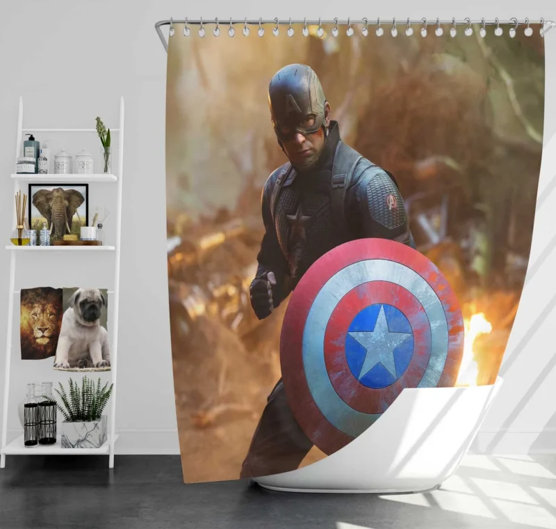Avengers Endgame: Captain America Epic Role Shower Curtain