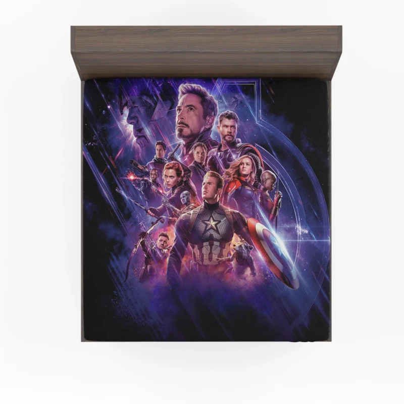 Avengers Endgame: Heroes Unite to Defeat Thanos Fitted Sheet
