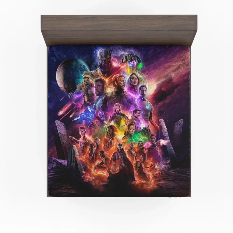 Avengers Endgame: Heroes vs. Thanos and More Fitted Sheet