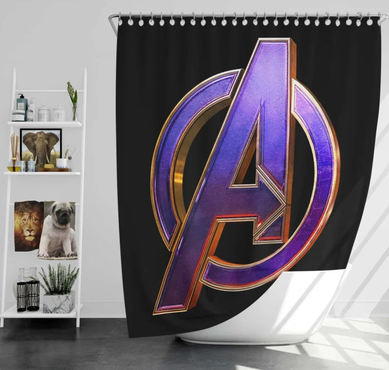 Avengers Endgame Logo Revealed: Dive into Marvel Epic Shower Curtain