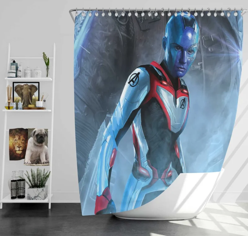 Avengers Endgame: Nebula Crucial Part Shower Curtain