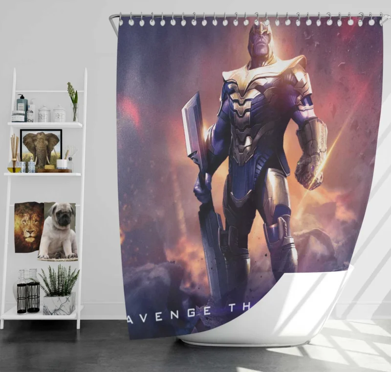 Avengers Endgame: Thanos and the Infinity Gauntlet Shower Curtain